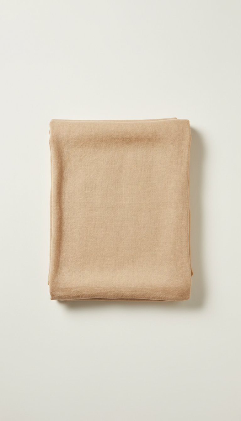 Sandstone linen throw blanket